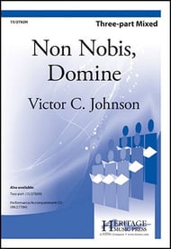 Non Nobis, Domine Three-Part Mixed choral sheet music cover Thumbnail